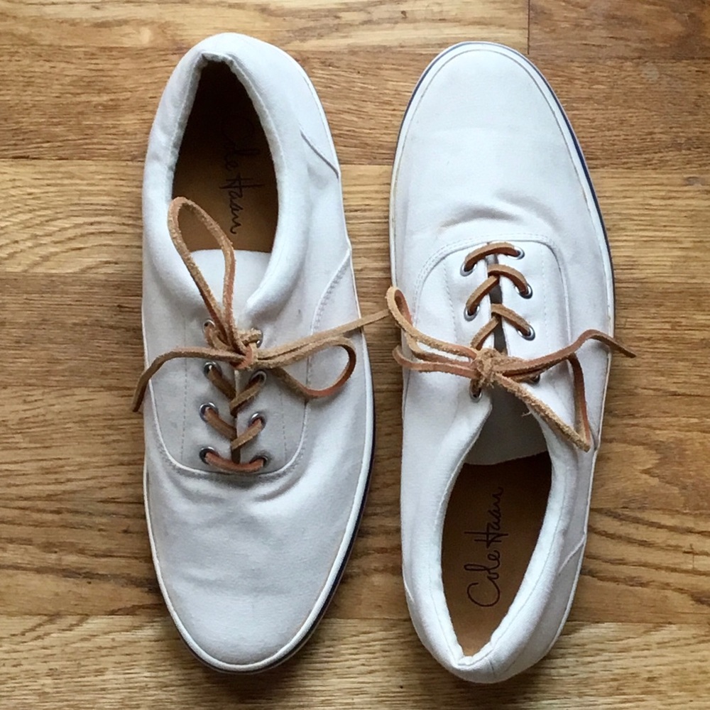 👟Cole Haan Men’s Canvas Sneakers~Offers Welcome!
